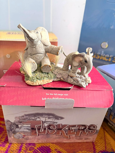 Tuskers elephant mother calf - elephant, &