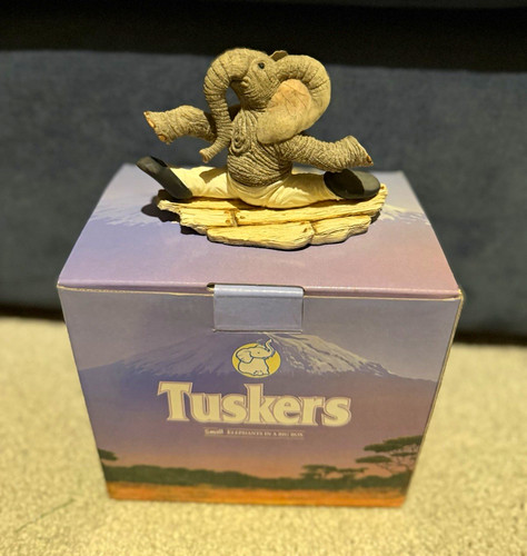 Tuskers elephant resin - tuskers,
