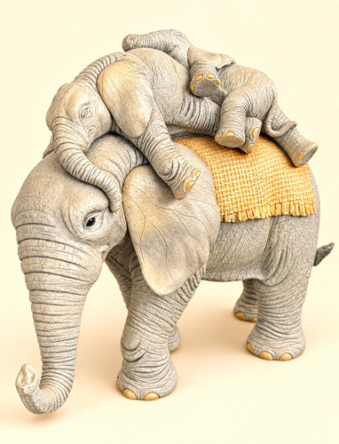 Tuskers resin elephant - tuskers,