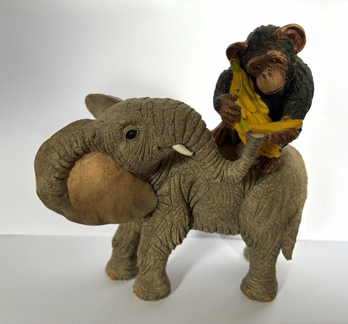 Tuskers painted resin elephant - tuskers,