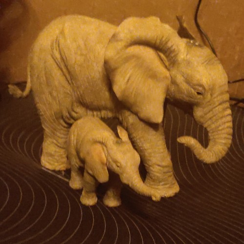 Tuskers resin elephant - tuskers,